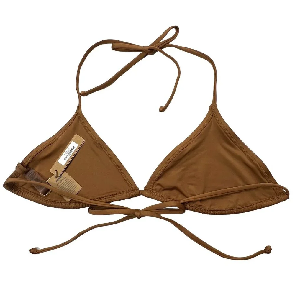 SKIMS Swim Micro Triangle‎ Top Almond Womens 4X